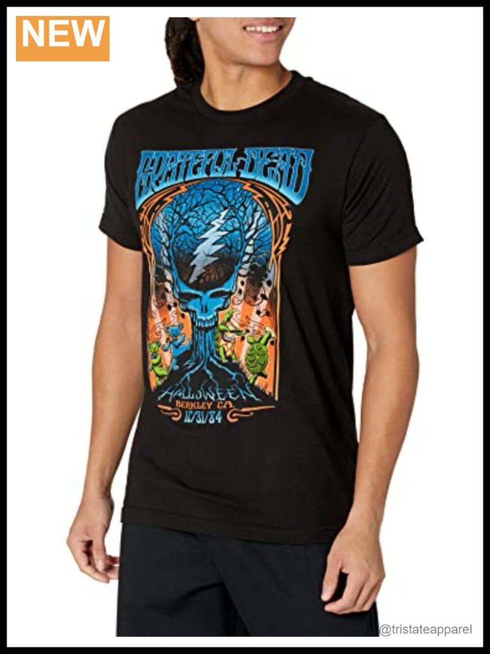Grateful Dead Berkeley '84 Short Sleeve Graphic Tee Officially Licensed Band